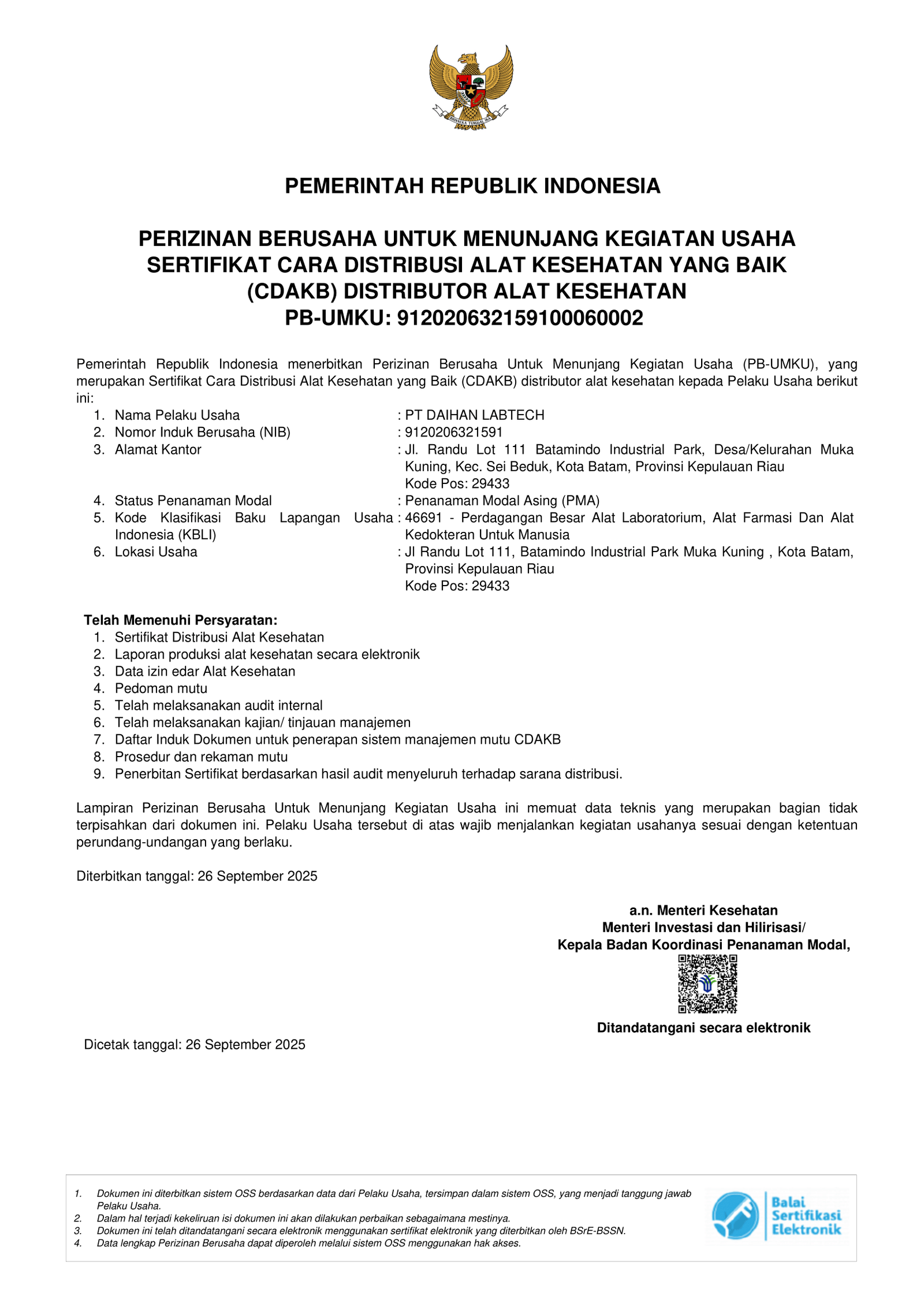 CDAKB Certificate