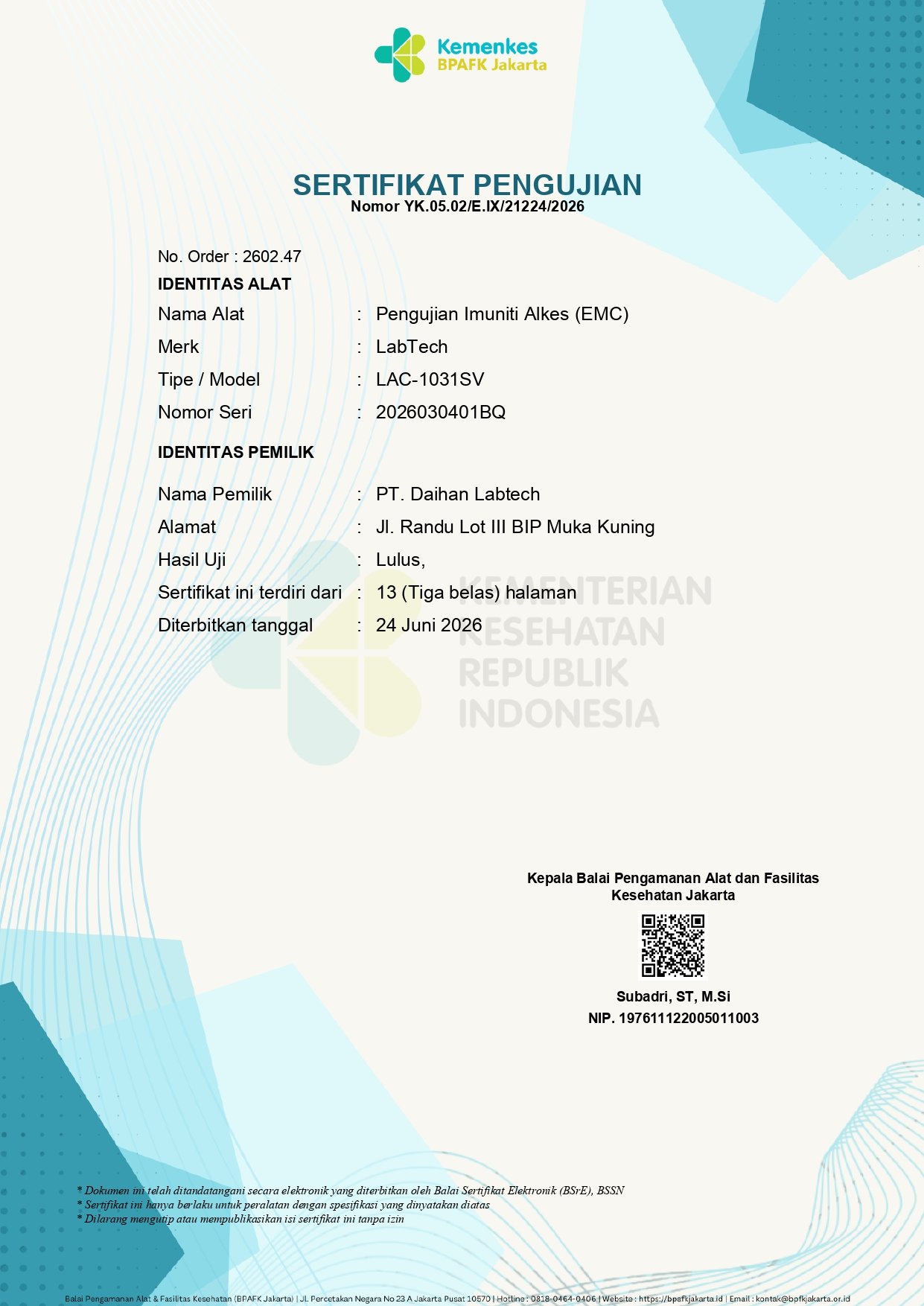 EMC BPAFK Certification
